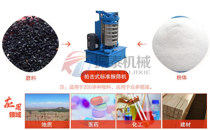 玻璃粉拍擊篩應(yīng)用場景