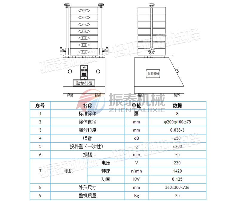石灰粉試驗(yàn)篩型號(hào)參數(shù)